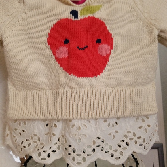 💕🍎 Baby Gap Apple Sweater - Picture 4 of 5